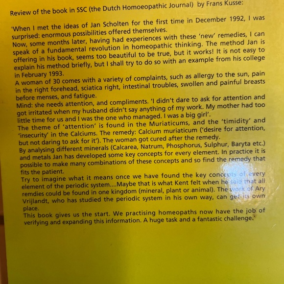 Homeopathy and Minerals Book by Jan Scholten - Picture 4 of 5